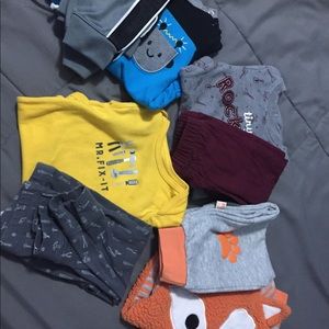 5 Size 12 months baby boy outfits.